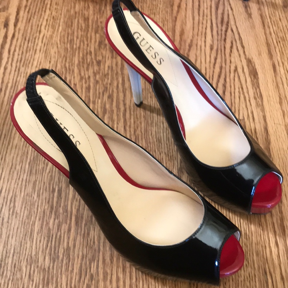 Awesome peep-toe sling back 4 inch heels